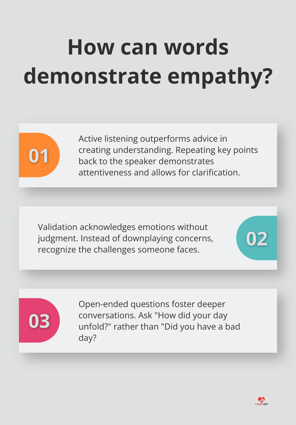 Fact - How can words demonstrate empathy?